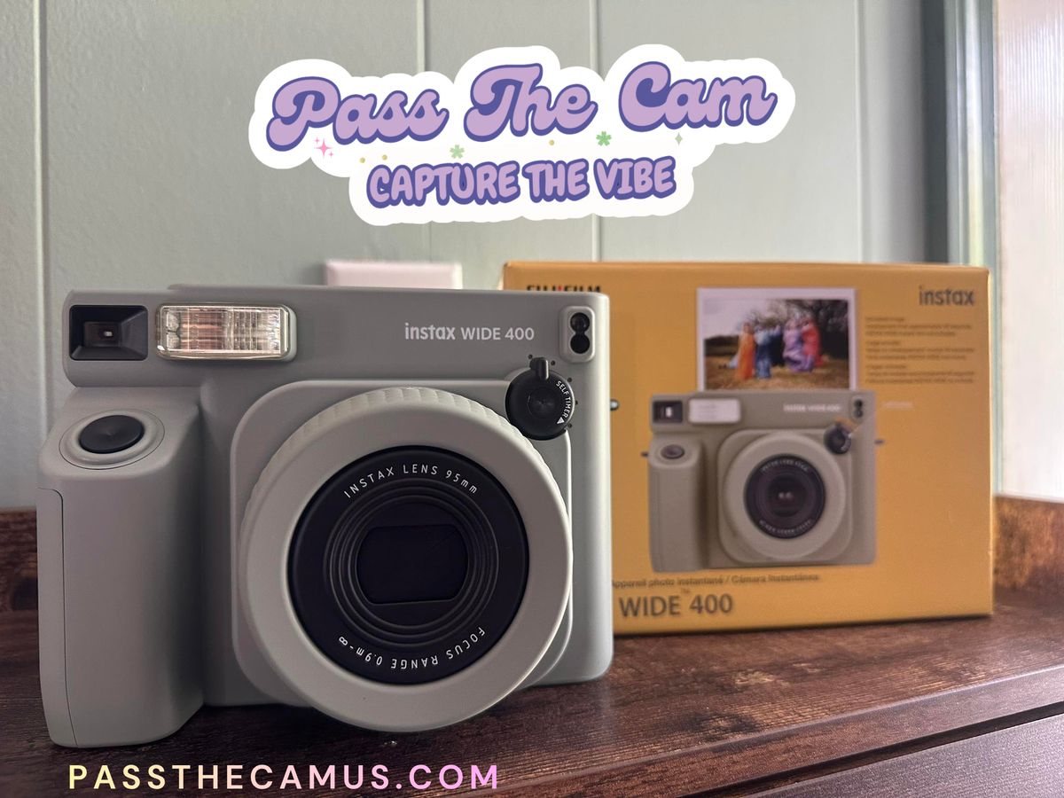 Fujifilm Instax Wide 400 instant camera with retail box