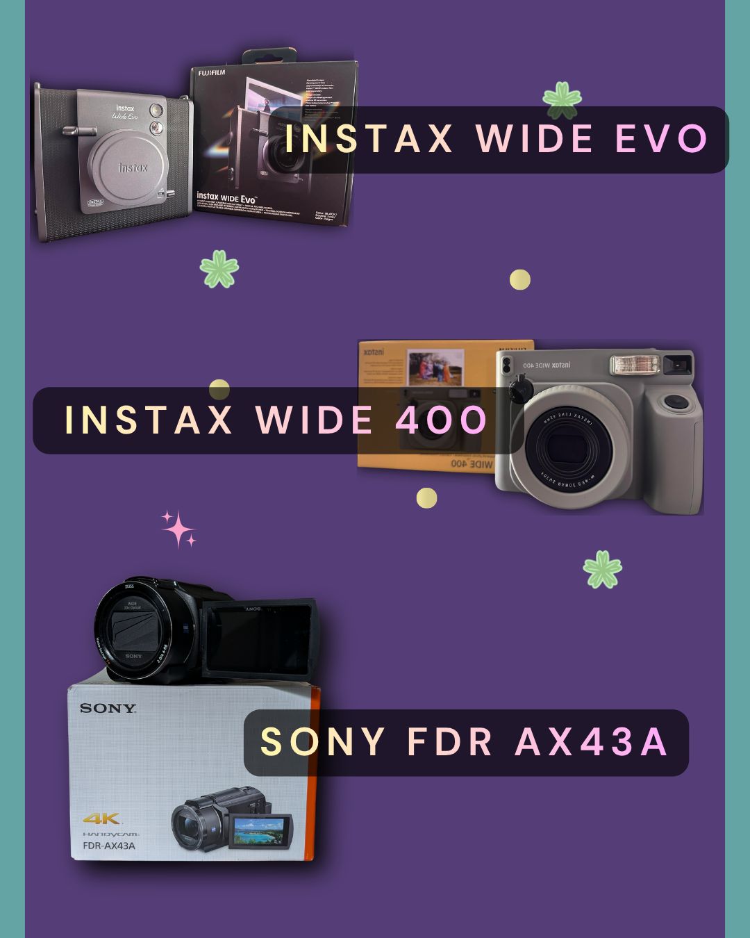 Sony FDR-AX43A 4K Handycam camcorder with retail box